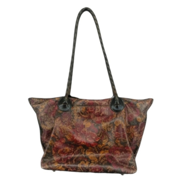 Patricia Nash Handbags - Patricia Nash Eastleigh Leather Tote Bag Vintage Floral Print with Tassel Charm